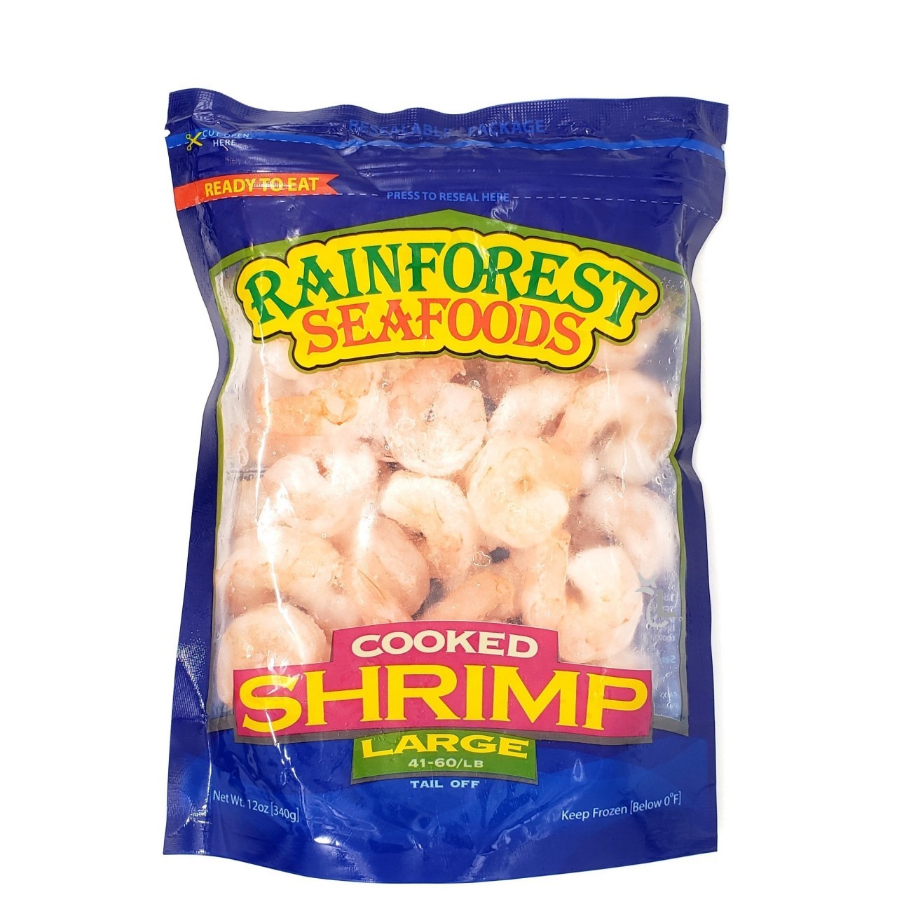 RAINFOREST SHRIMP 41-60 CKD LRG 340g