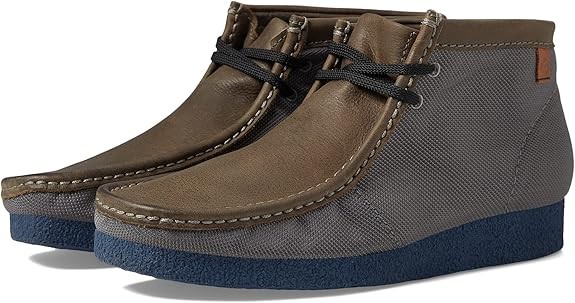 Clarks Men's Shacre Boot : Dark Grey Textile