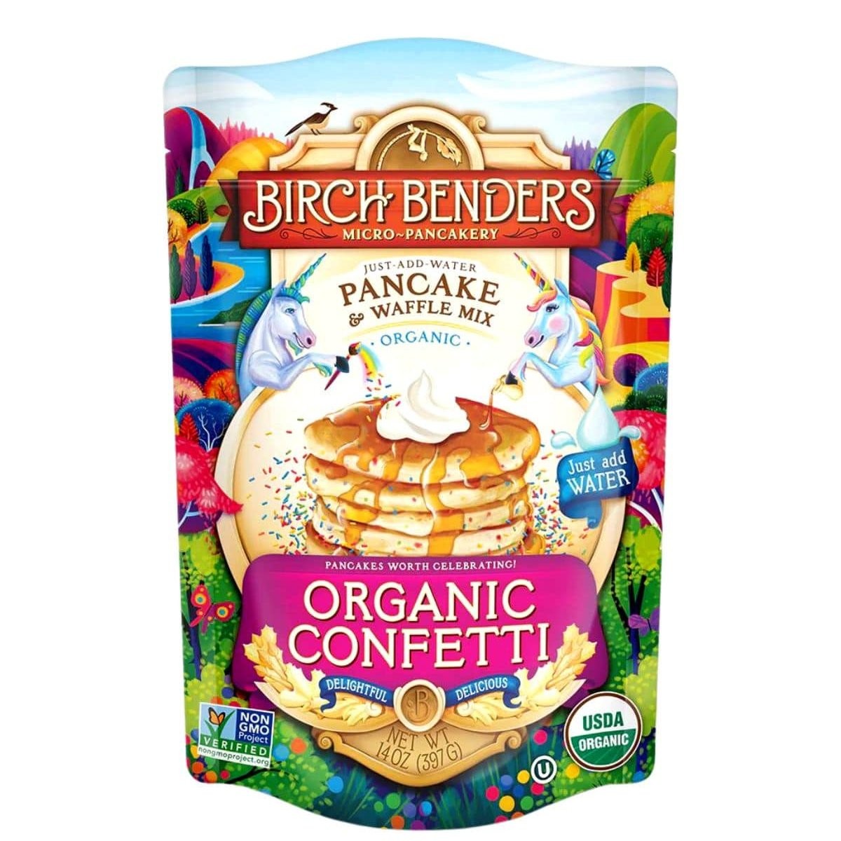 BIRCH PANCAKE MIX CONFETTI ORG 397g