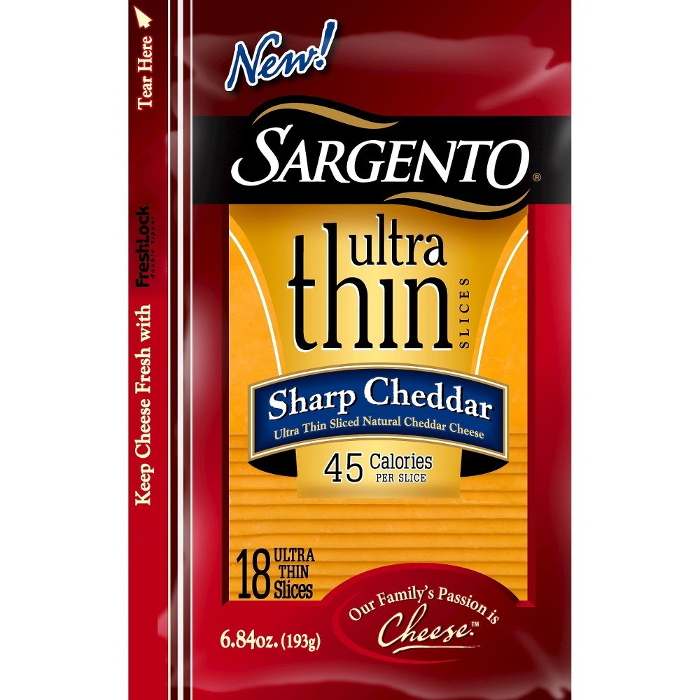 SARGENTO CHEDDAR SHARP U/THIN 6.84oz