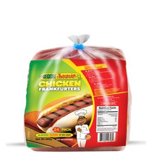 REGGAE JAMMIN CHICKEN FRANKS 960g