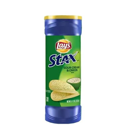 LAYS STAX SOUR CREAM & ONION 5.5oz