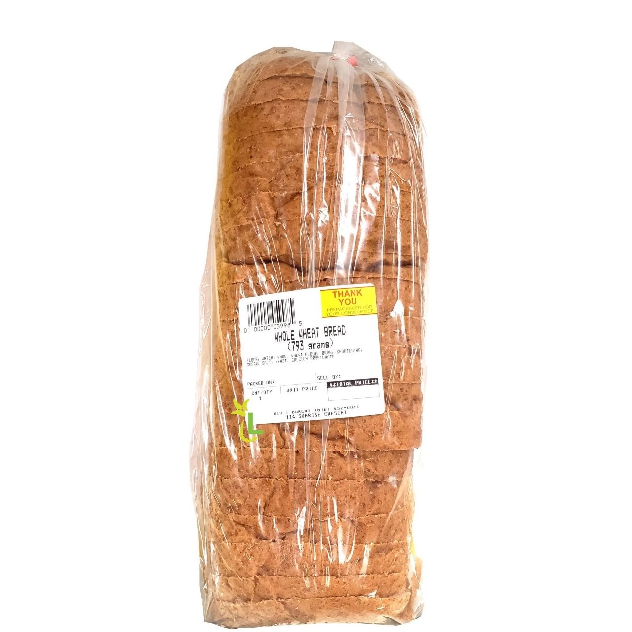BIG T BREAD WHOLE WHEAT 793g