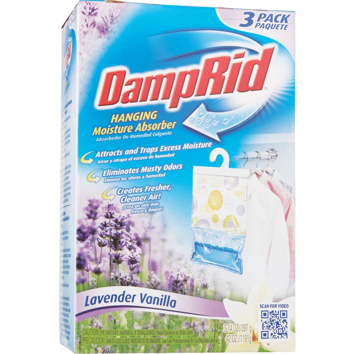 DAMPRID HANGING LAVENDER VANILLA 3pk