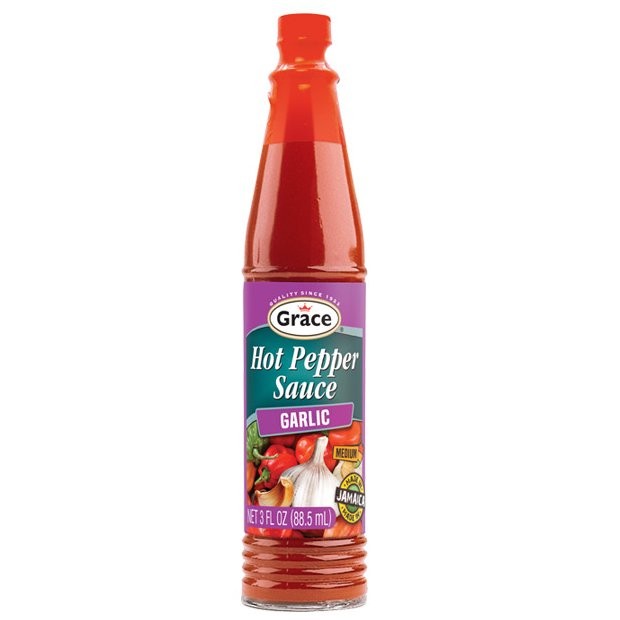 GRACE HOT PEPPER SAUCE GARLIC 3oz