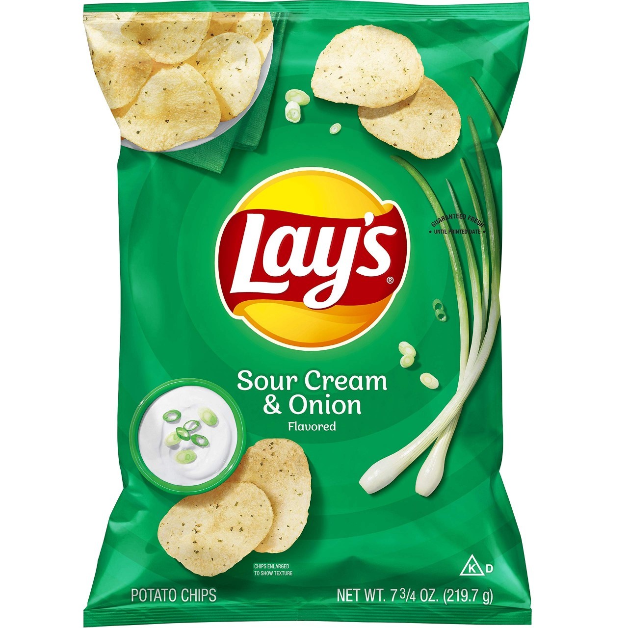 LAYS SOUR CREAM & ONION 7.75oz