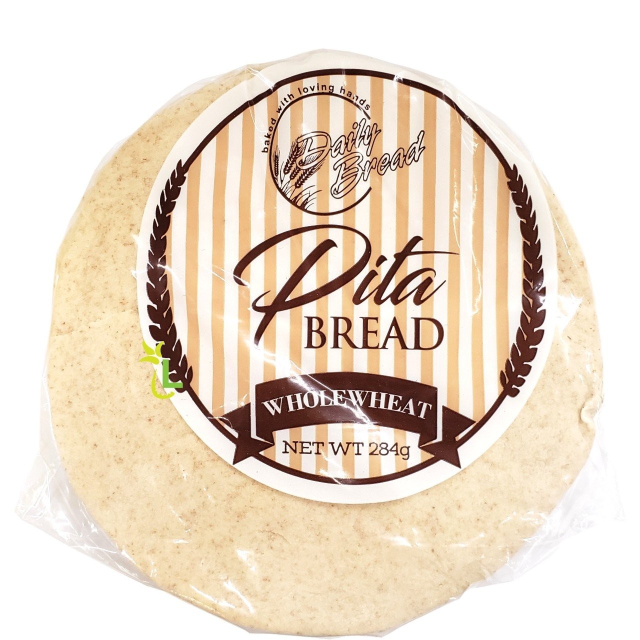 DAILY BREAD PITA WHOLE WHEAT 284g