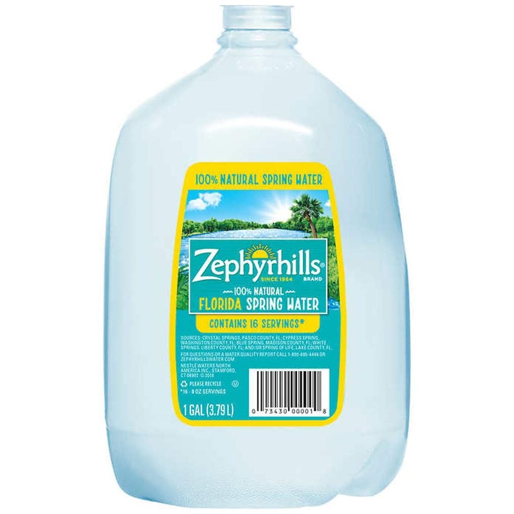 ZEPHYRHILLS SPRING WATER 1gal