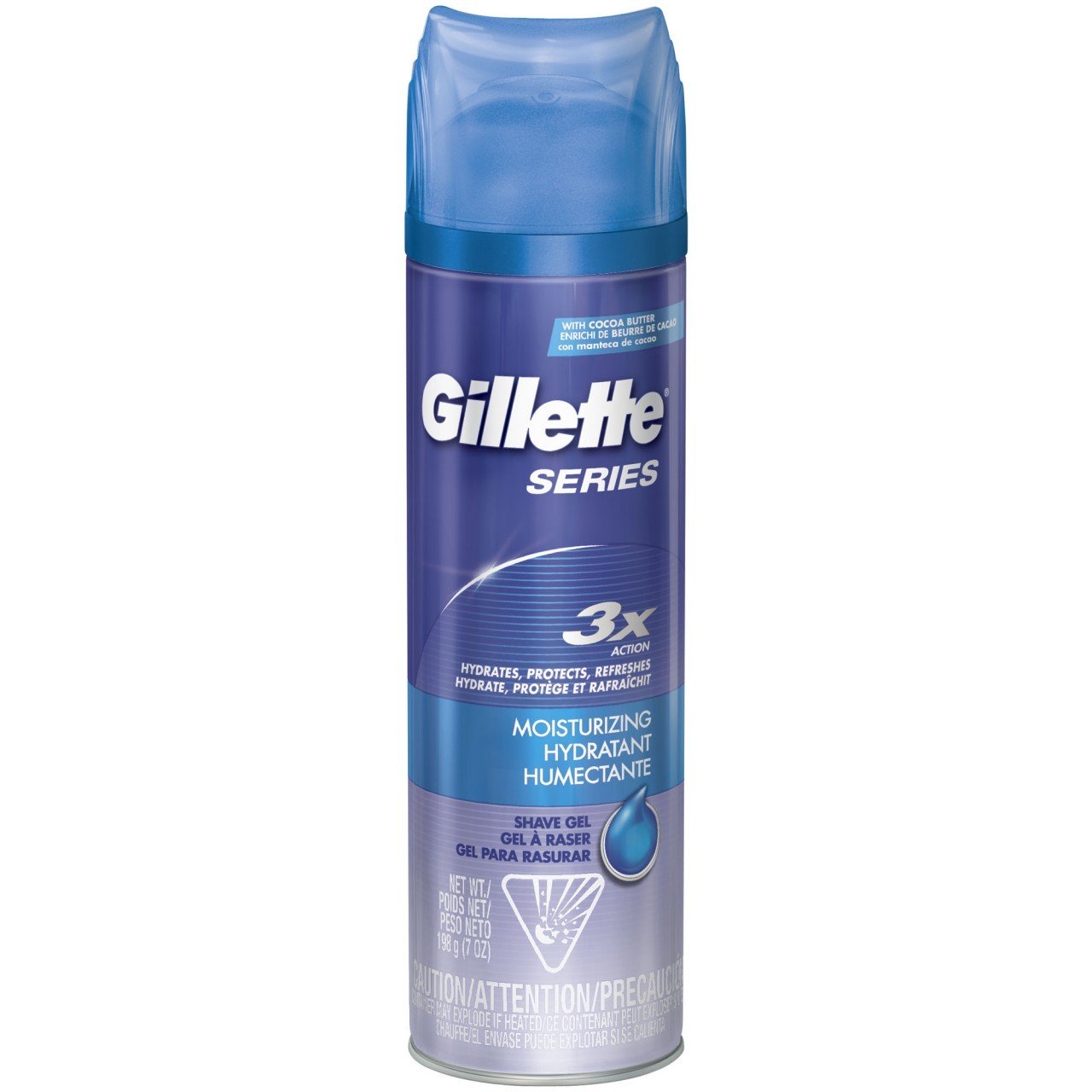 GILLETTE SHAVE GEL MOISTURIZING 7oz