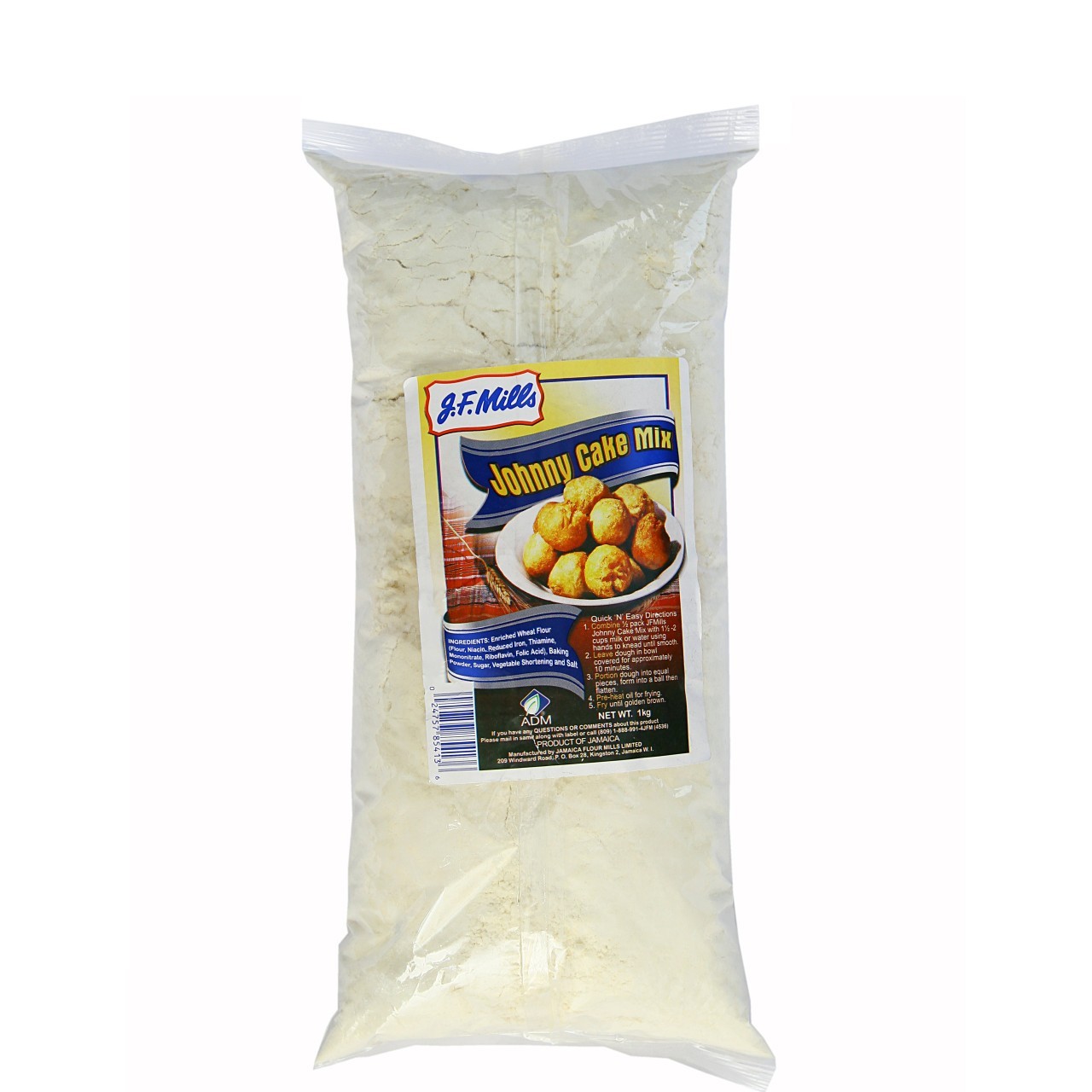 JF MILLS JOHNNY CAKE MIX 1kg