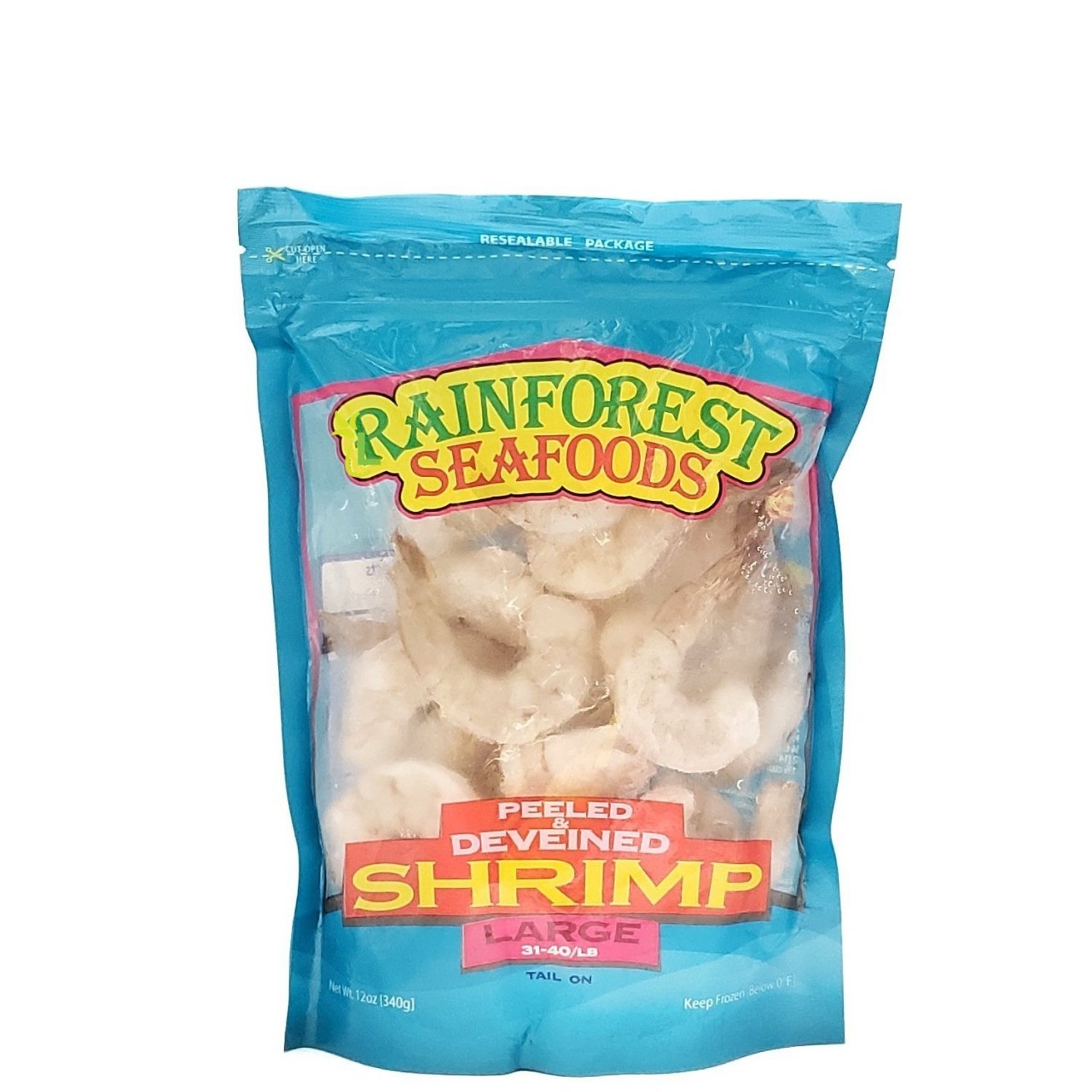 RAINFOREST SHRIMP 31-40 P&D LG 12oz