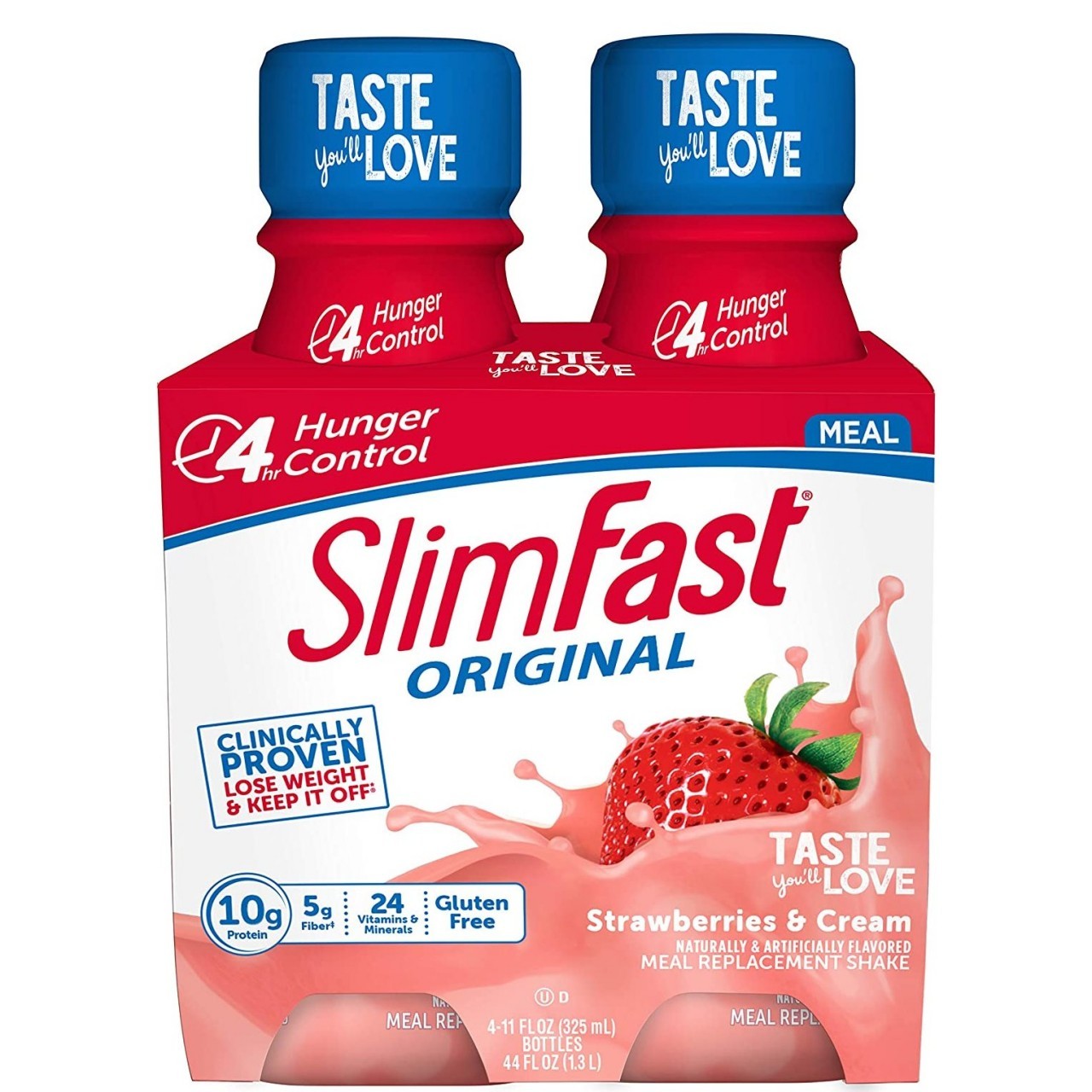 SLIM FAST ORIGINAL STRAWBERRIES 4x11oz