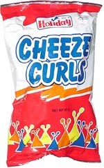 HOLIDAY CHEEZE CURLS 16G