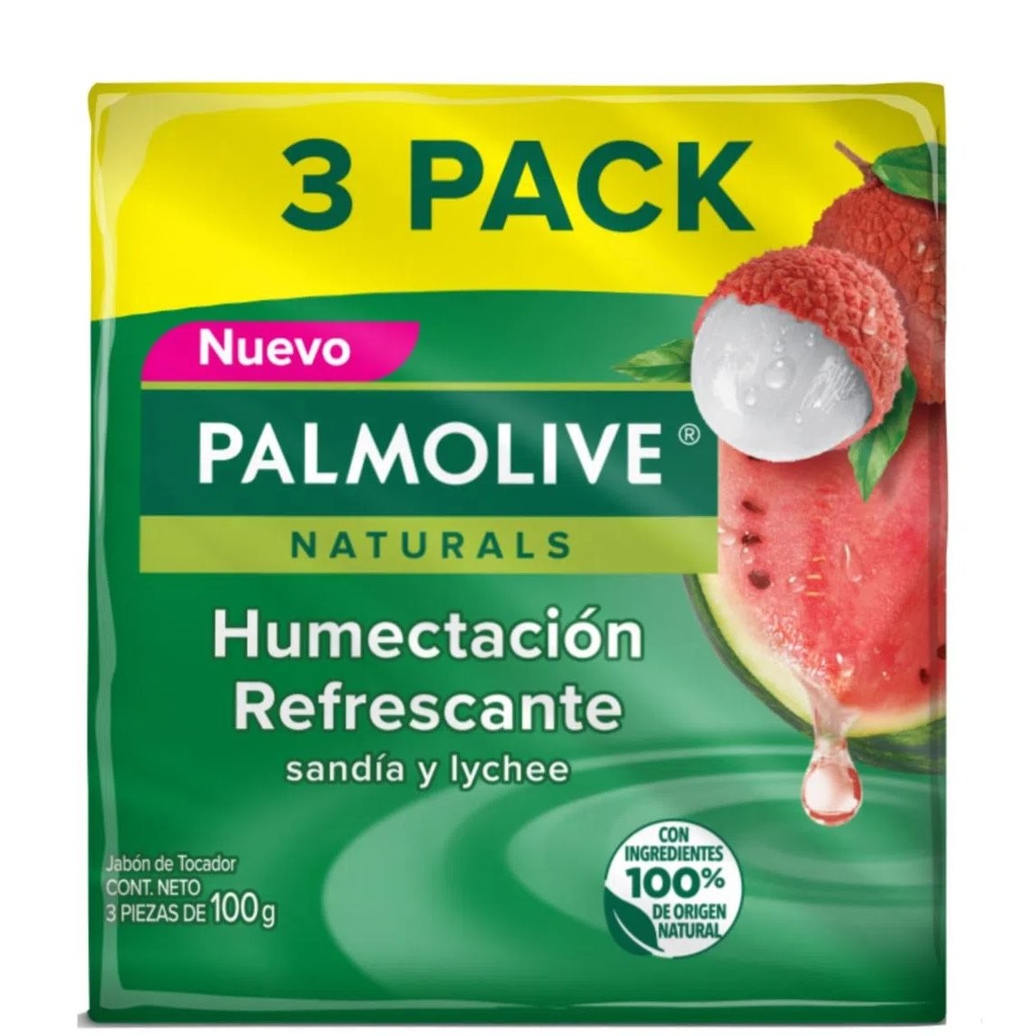 PALMOLIVE BAR WATERMELON LYCHEE 3x100g
