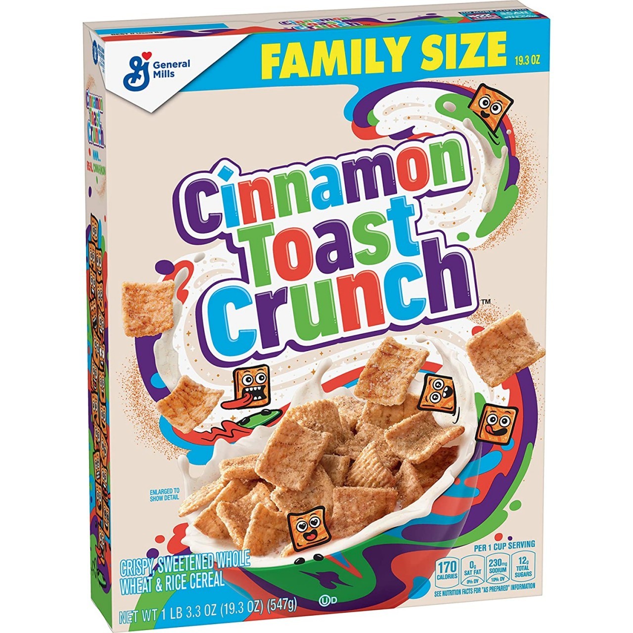 GENERAL MILLS CINNAMON TOAST CRUNCH 547g