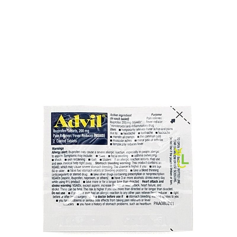 ADVIL LIQUID GELS 2s