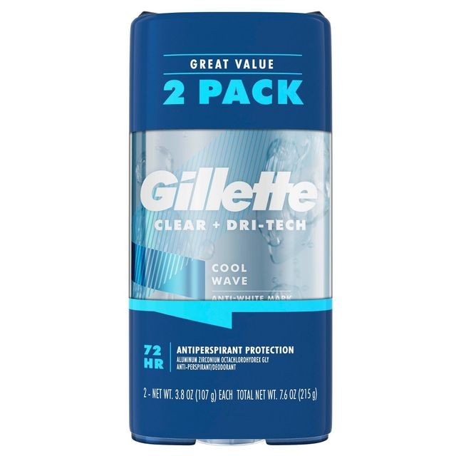 GILLETTE CLEAR GEL COOL WAVE 2PK