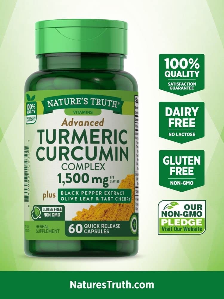 Nature's Truth Turmeric Curcumin Advanced Complex 60 Capsules