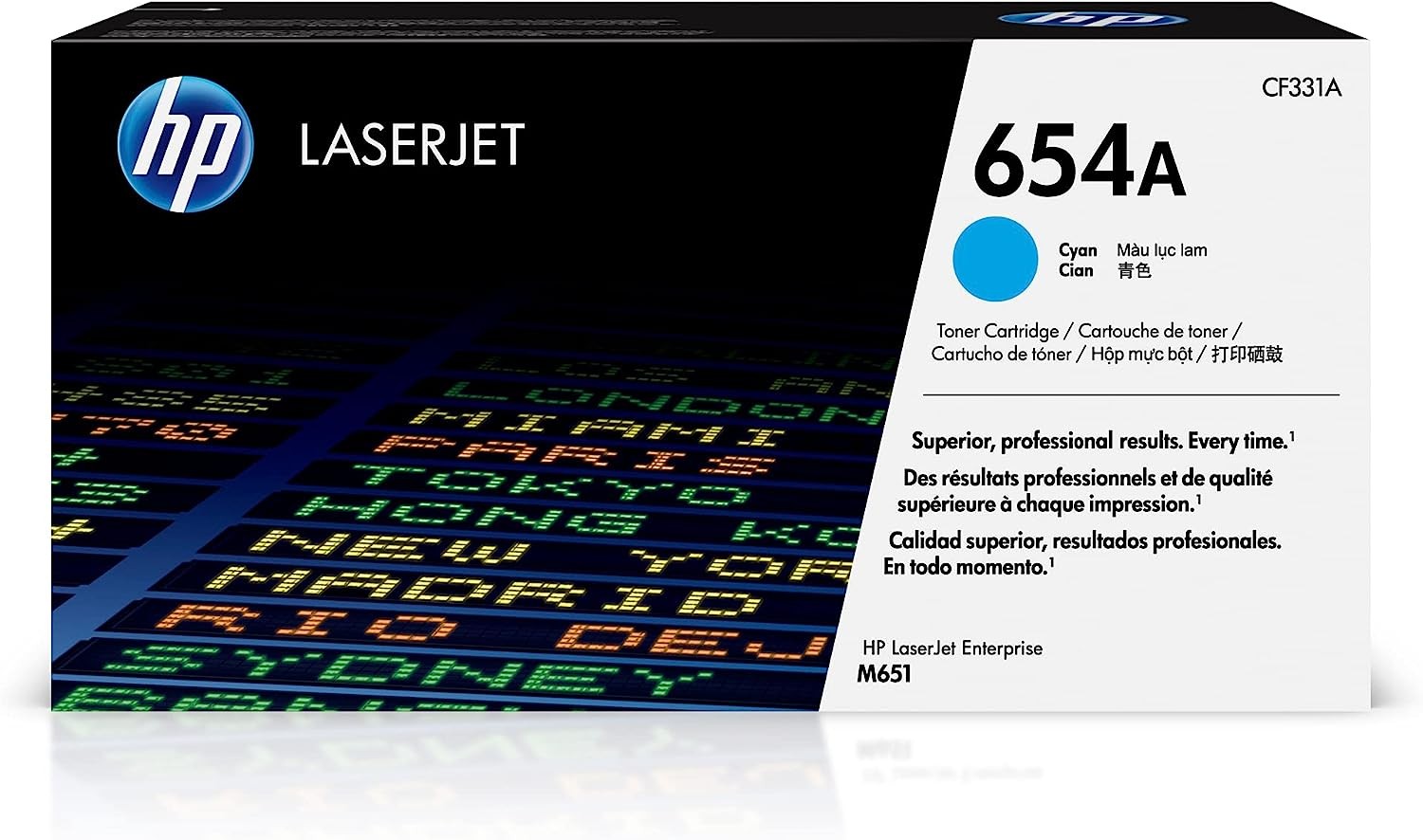 HP 654A - Cyan - original