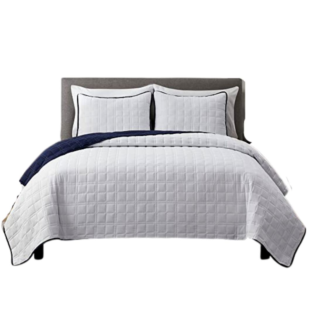 Perry Ellis Portfolio, Hudson Collection, Full Queen 3 Pc Quilt