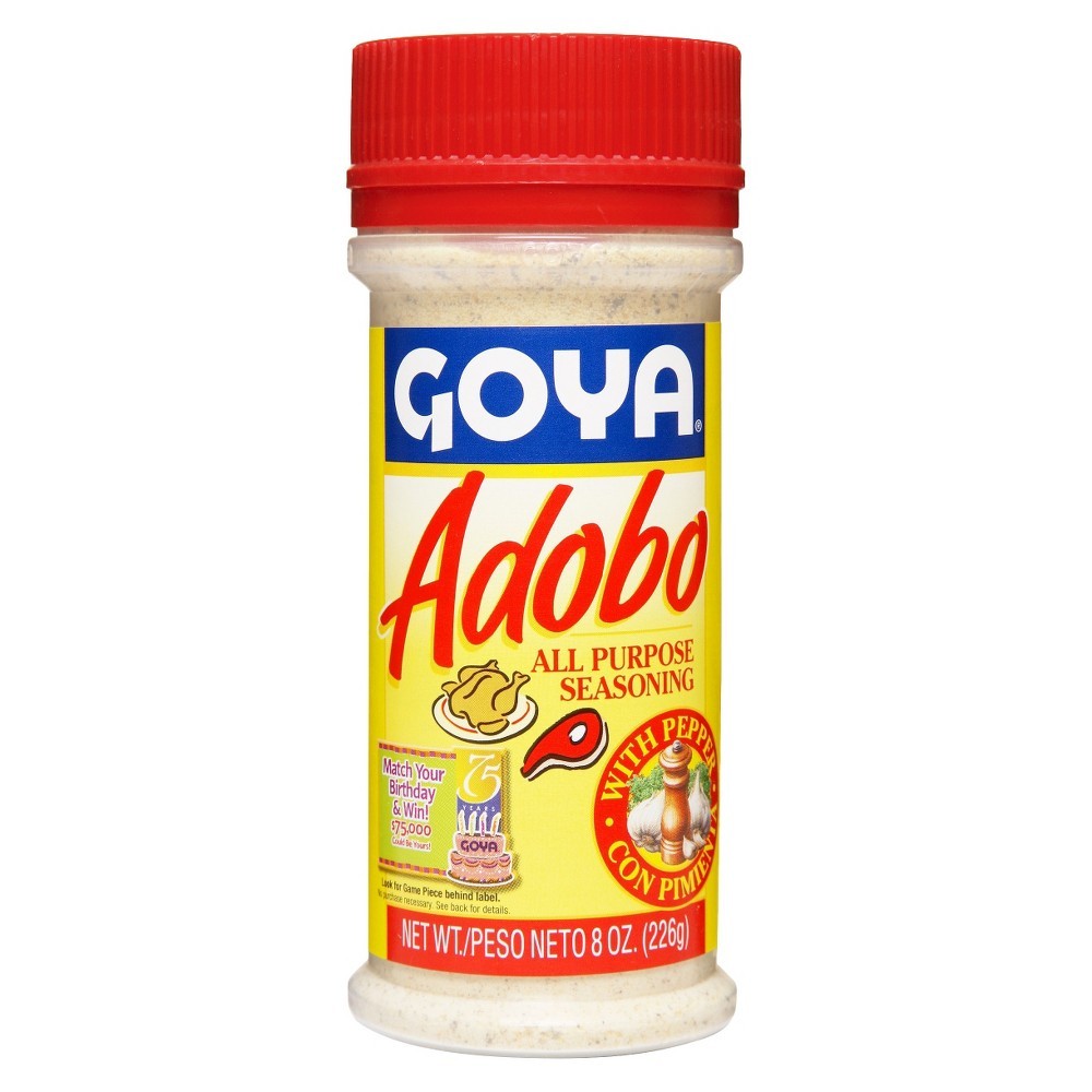 GOYA ADOBO W/PEPPER 8oz