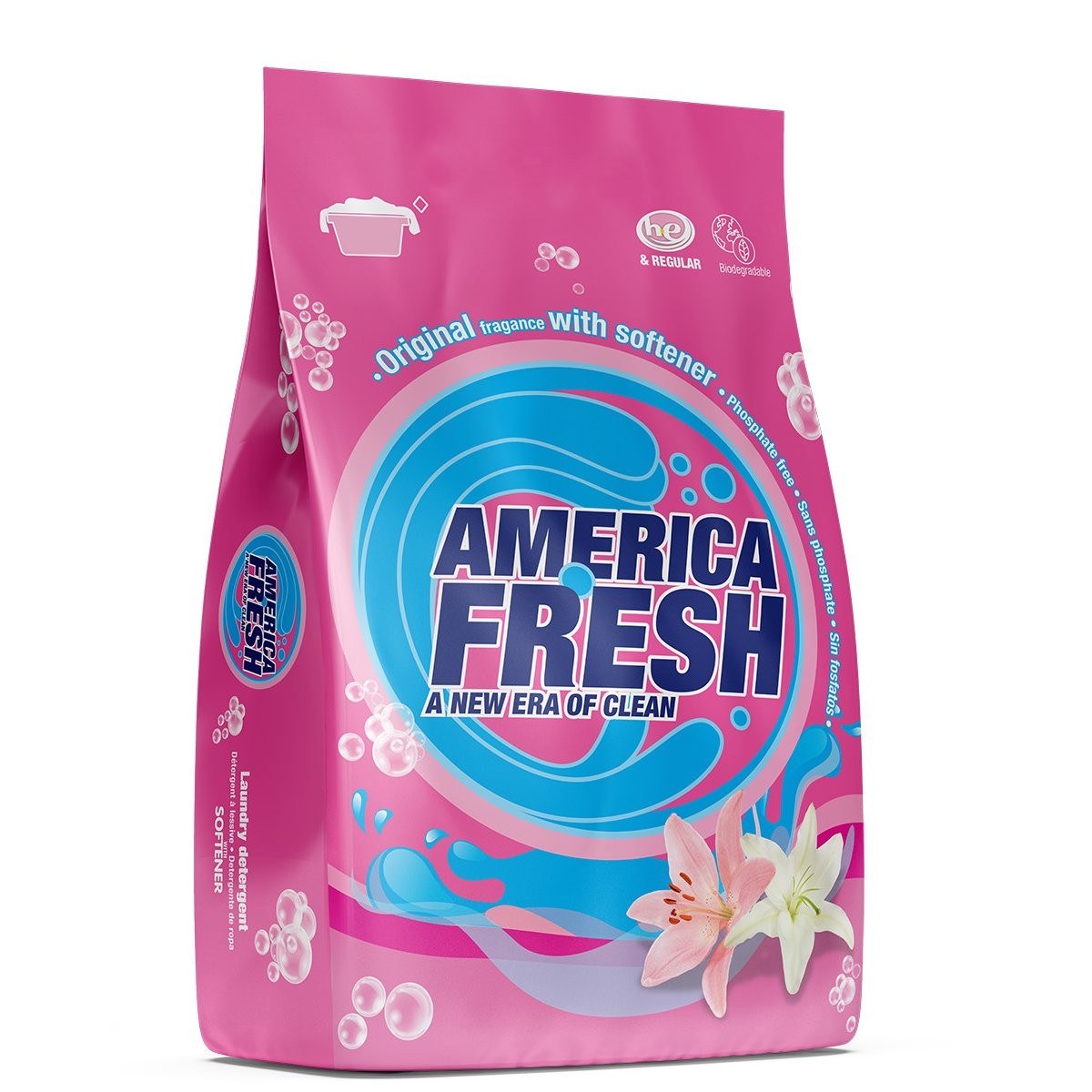 AMERICA FRESH POWDER DET FAB SOFT 400g