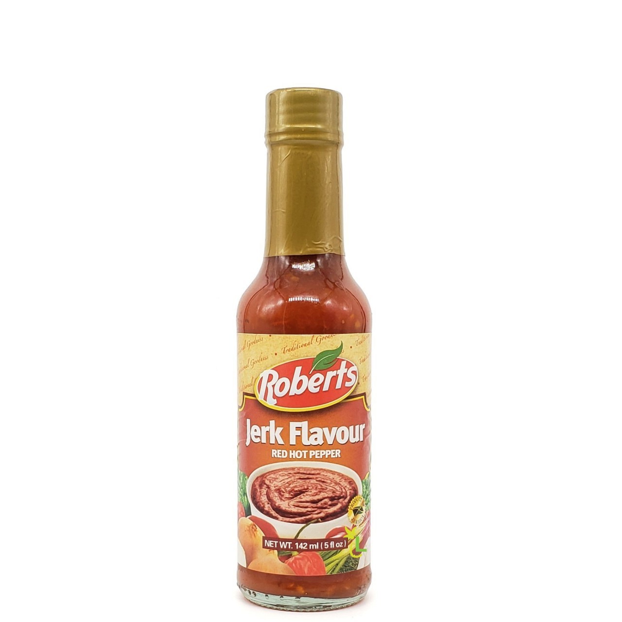 ROBERTS JERK FLAV RED HOT SAUCE 142ml