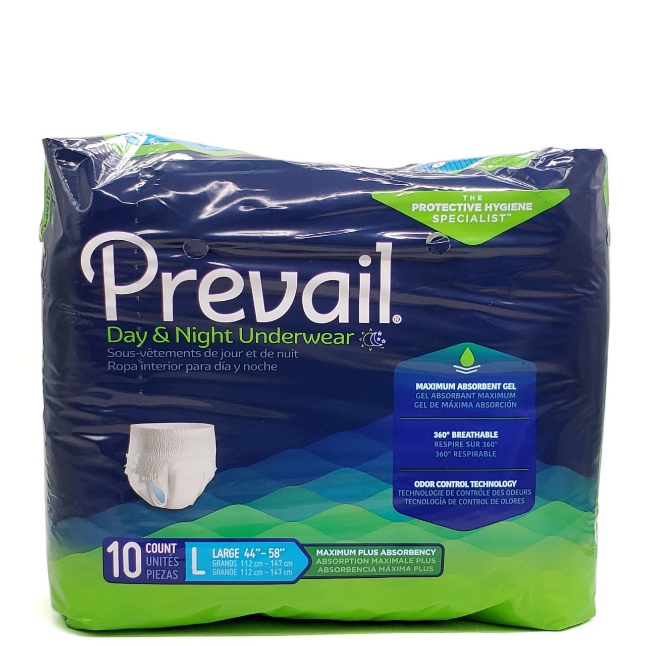 PREVAIL UNDERWEAR L 10s