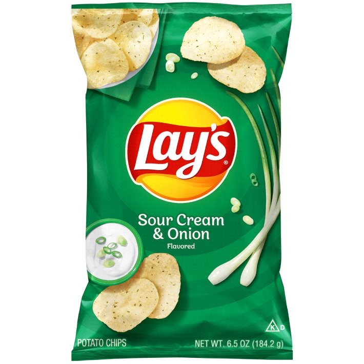 LAYS SOUR CREAM & ONION 6.5oz