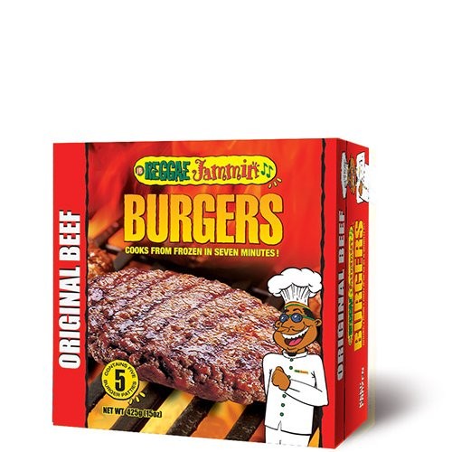 REGGAE JAMMIN BURGER BEEF ORIGINAL 15oz