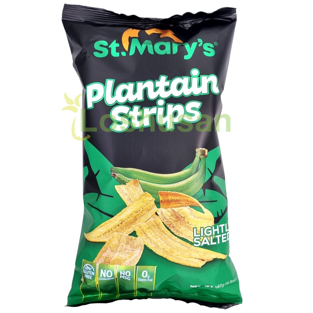 ST MARYS PLANTAIN STRIPS W/SEA SALT 140g