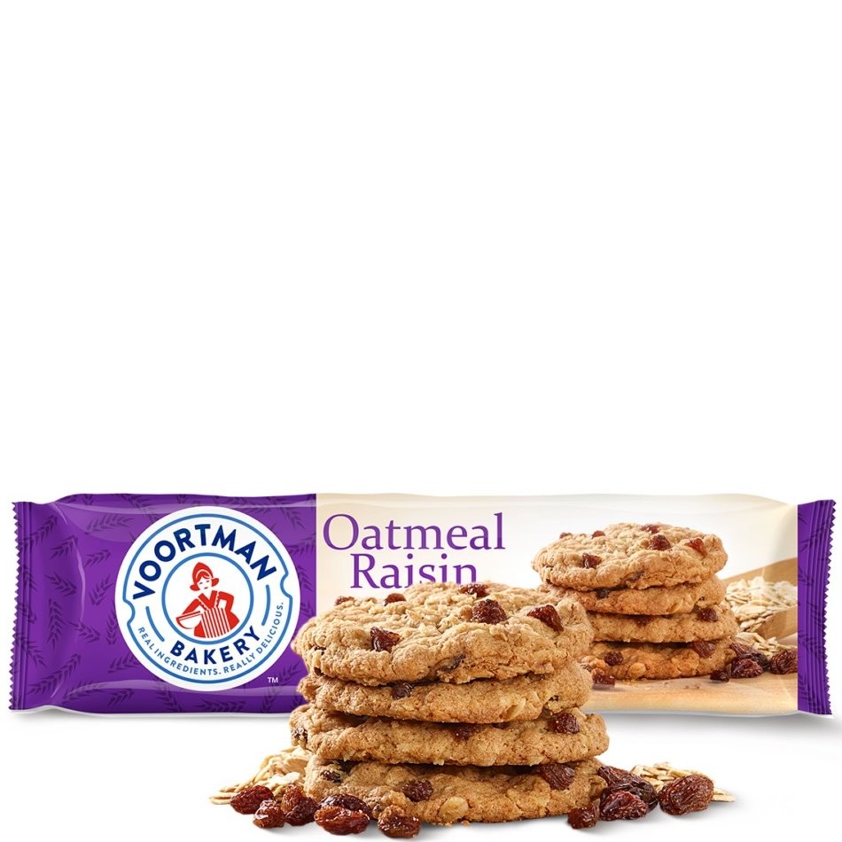 VOORTMAN OATMEAL RAISIN COOKIE 12.3oz