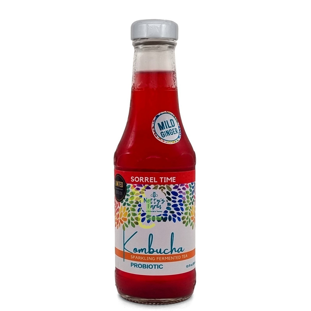 NETTYS KOMBUCHA SORREL TIME 13oz