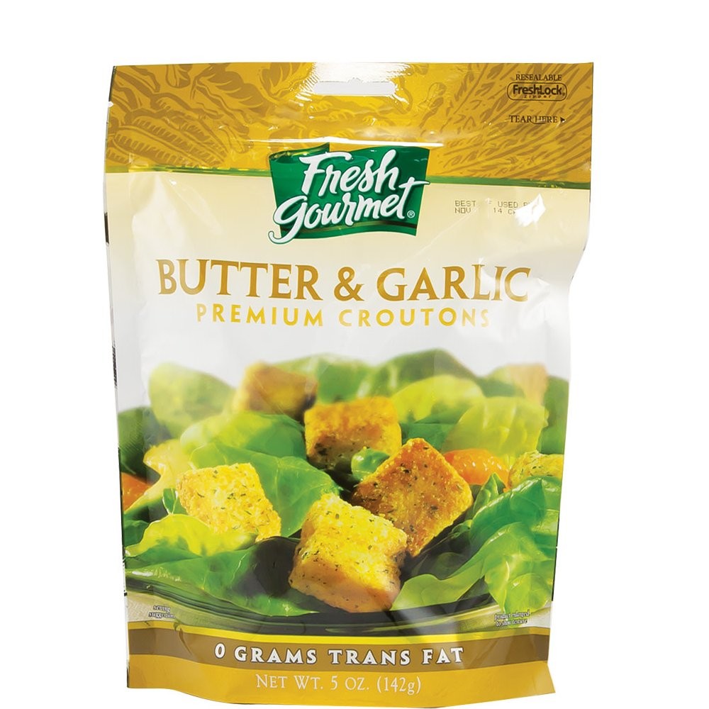 FRESH GOURMET CROUTON BUTTER GARLIC 5oz