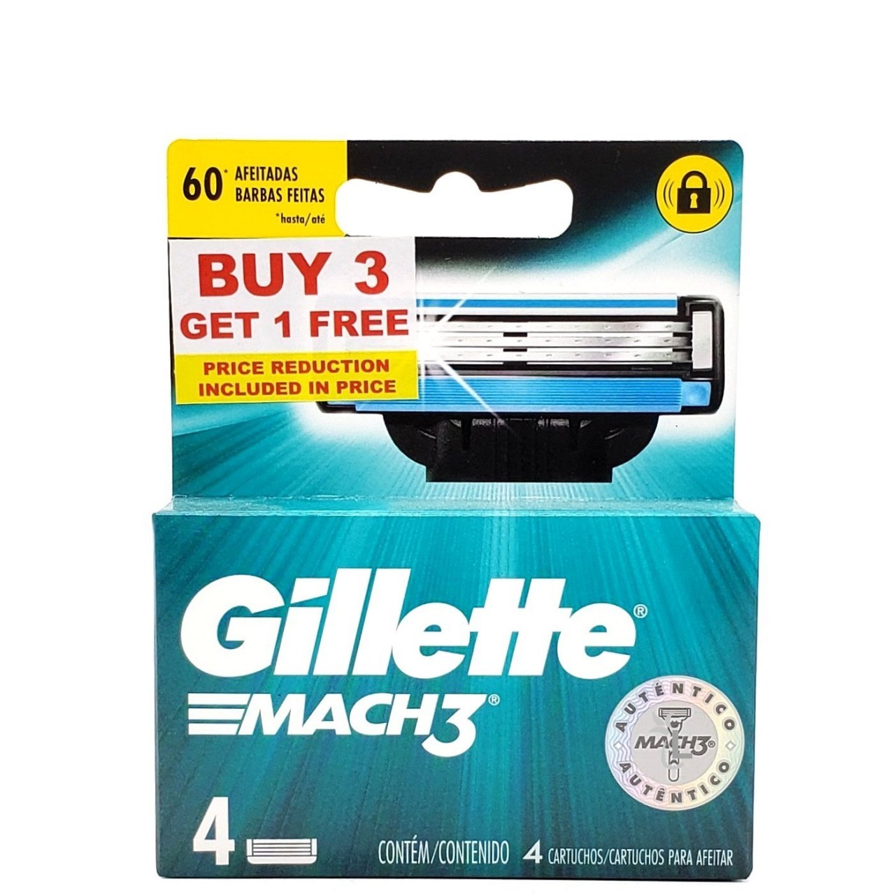 GILLETTE MACH 3 CARTRIDGES B3G1F