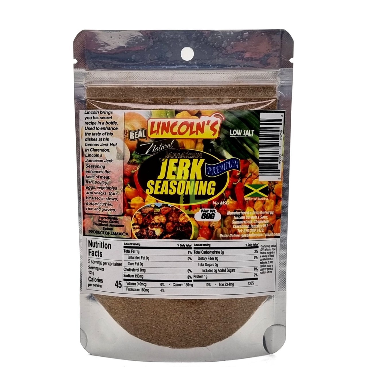 LINCOLNS SEASONING JERK 60g