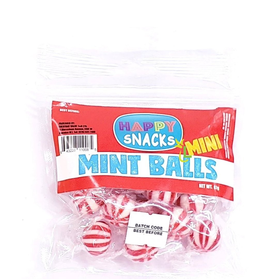 HAPPY SNACKS MINI MINT BALL 67g