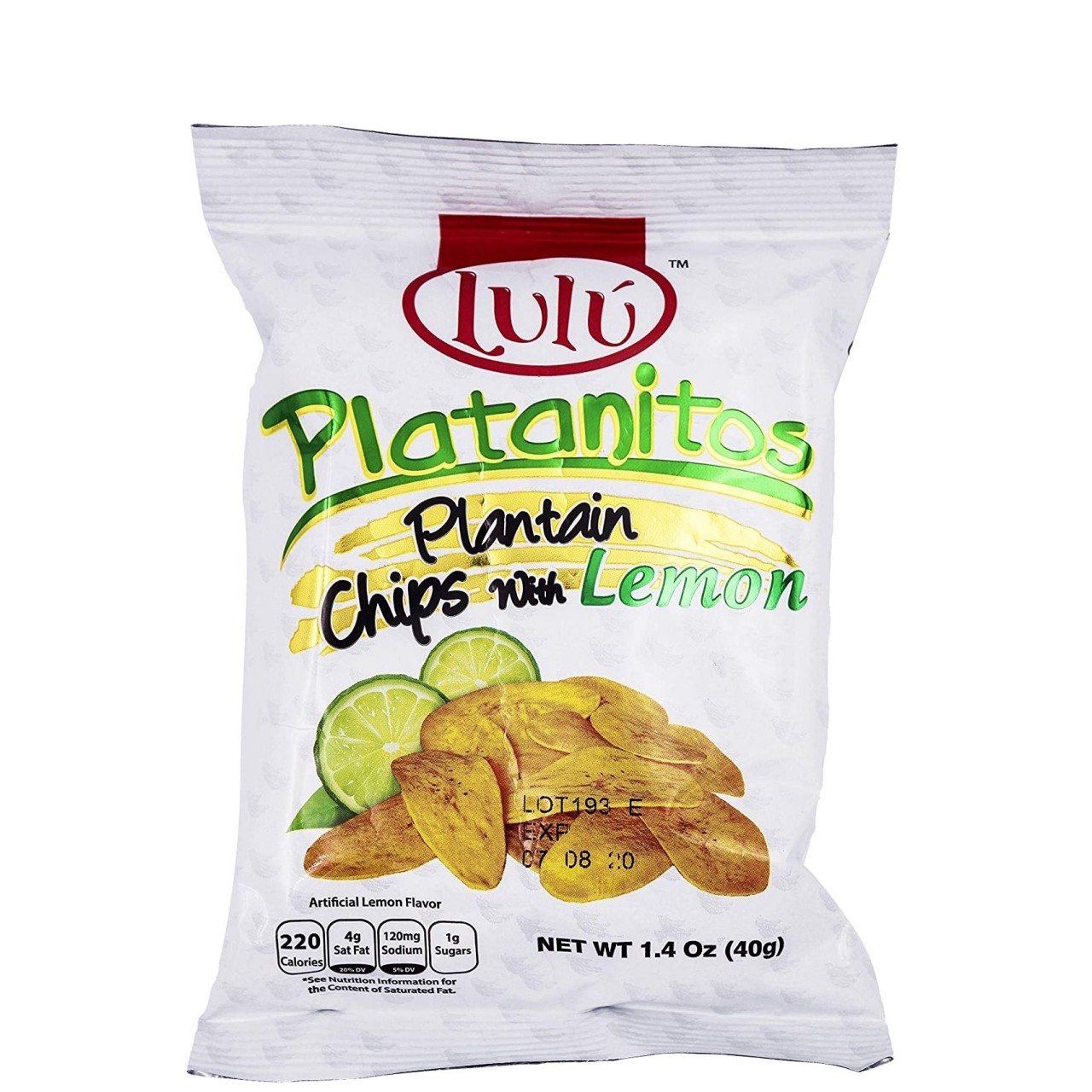 LULU PLATANITOS PLANTAIN CHIPS LEM 1.4oz