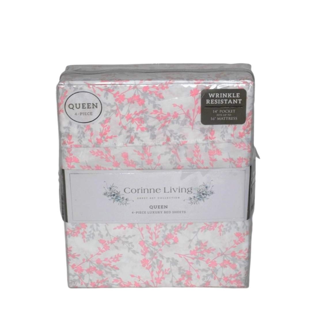 Corinne Living Sheet Set 4pc Dupont Queen