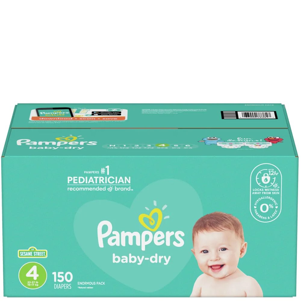 PAMPERS BABY DRY #4 150s