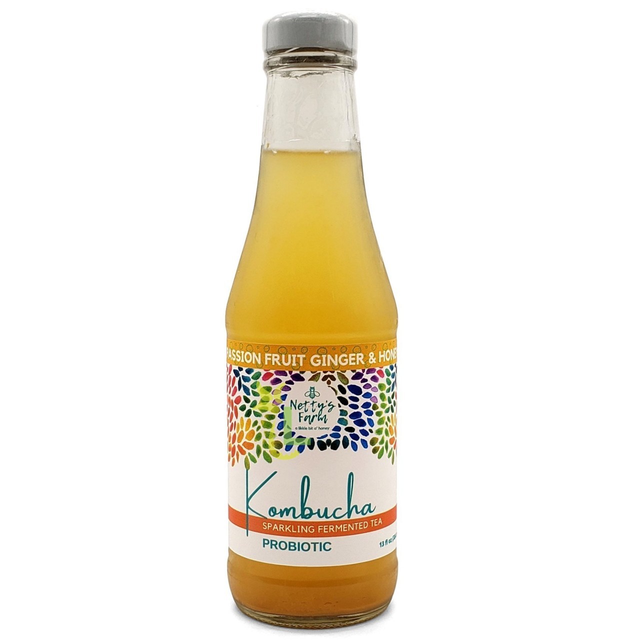 NETTYS KOMBUCHA PASSION GINGER HNY 13oz