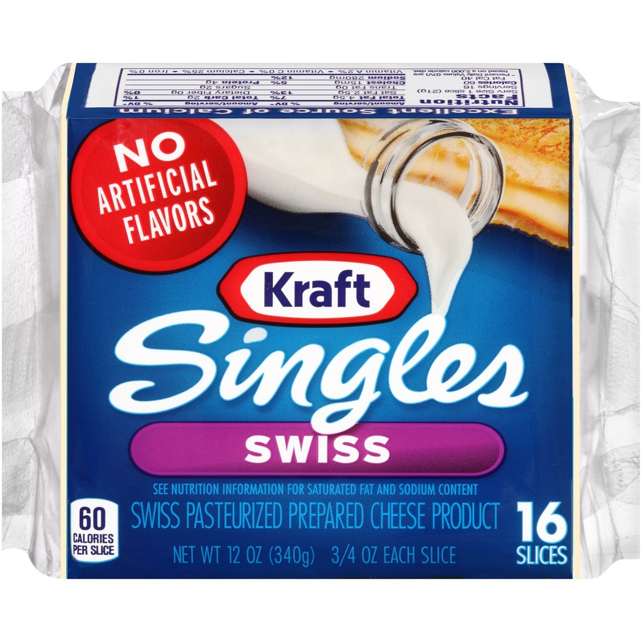 KRAFT SWISS CHEESE SLICE 12oz