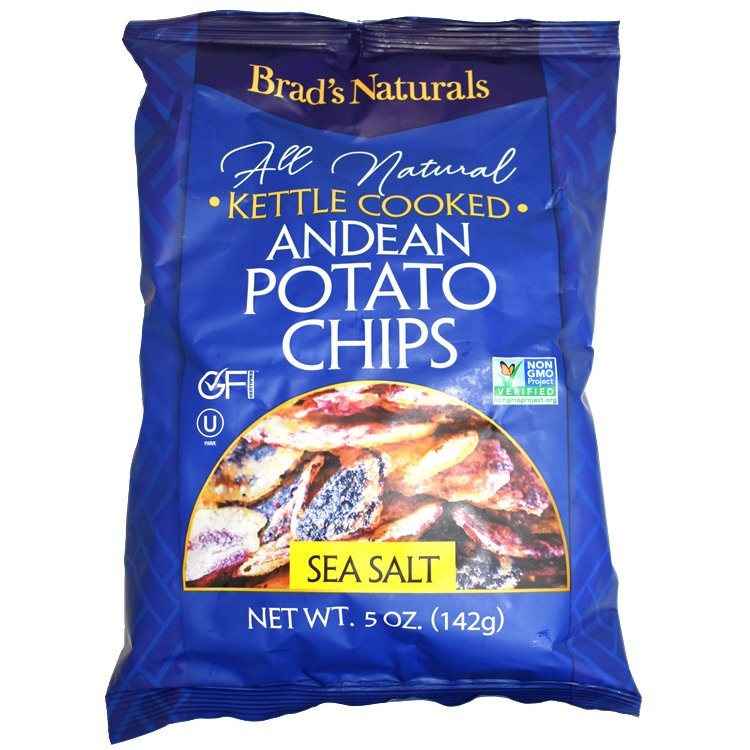 BRADS POTATO CHIPS SEA SALT 5oz