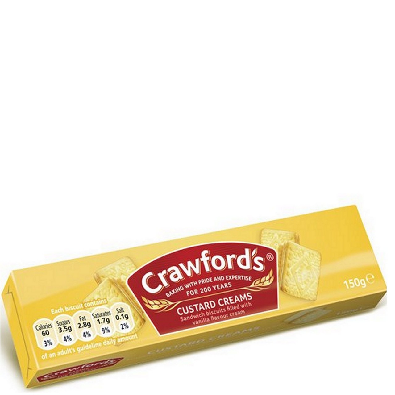 CRAWFORDS CUSTARD CREAMS 150g