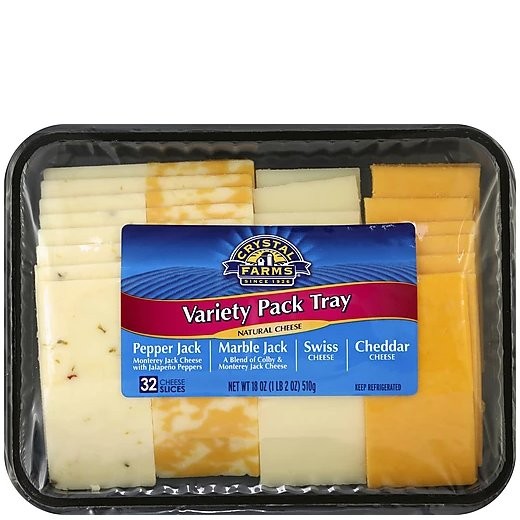 CRYSTAL FARMS VARIETY TRAY 7oz