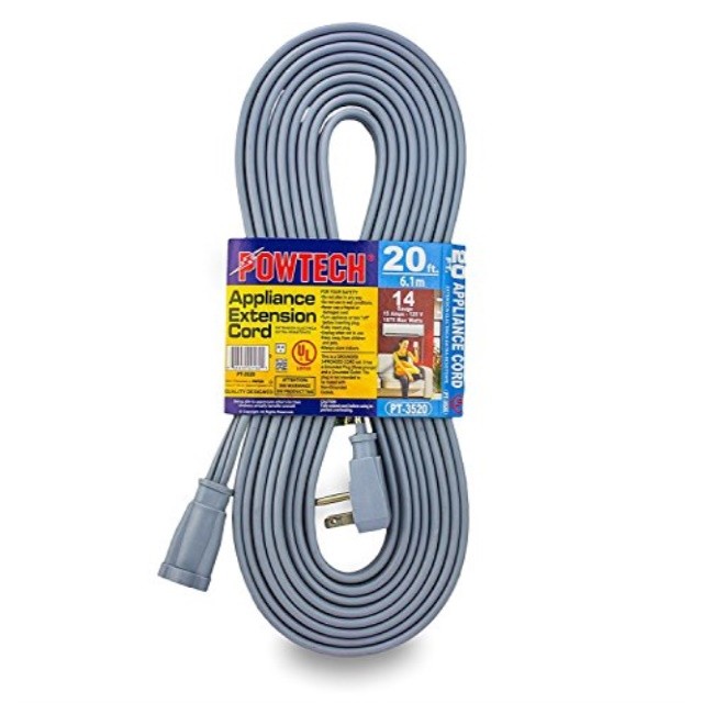 POWTECH EXTENSION CORD APPLIANCE 20ft