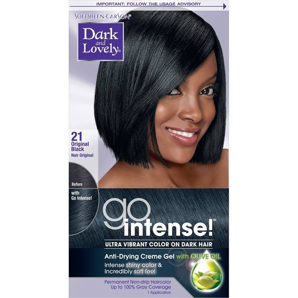 Dark and Lovely Go Intense! Hair Color, No.21, Original Black