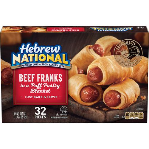Hebrew National Pigs in Blankets, 32 Units, 1 lb / 2.4 oz