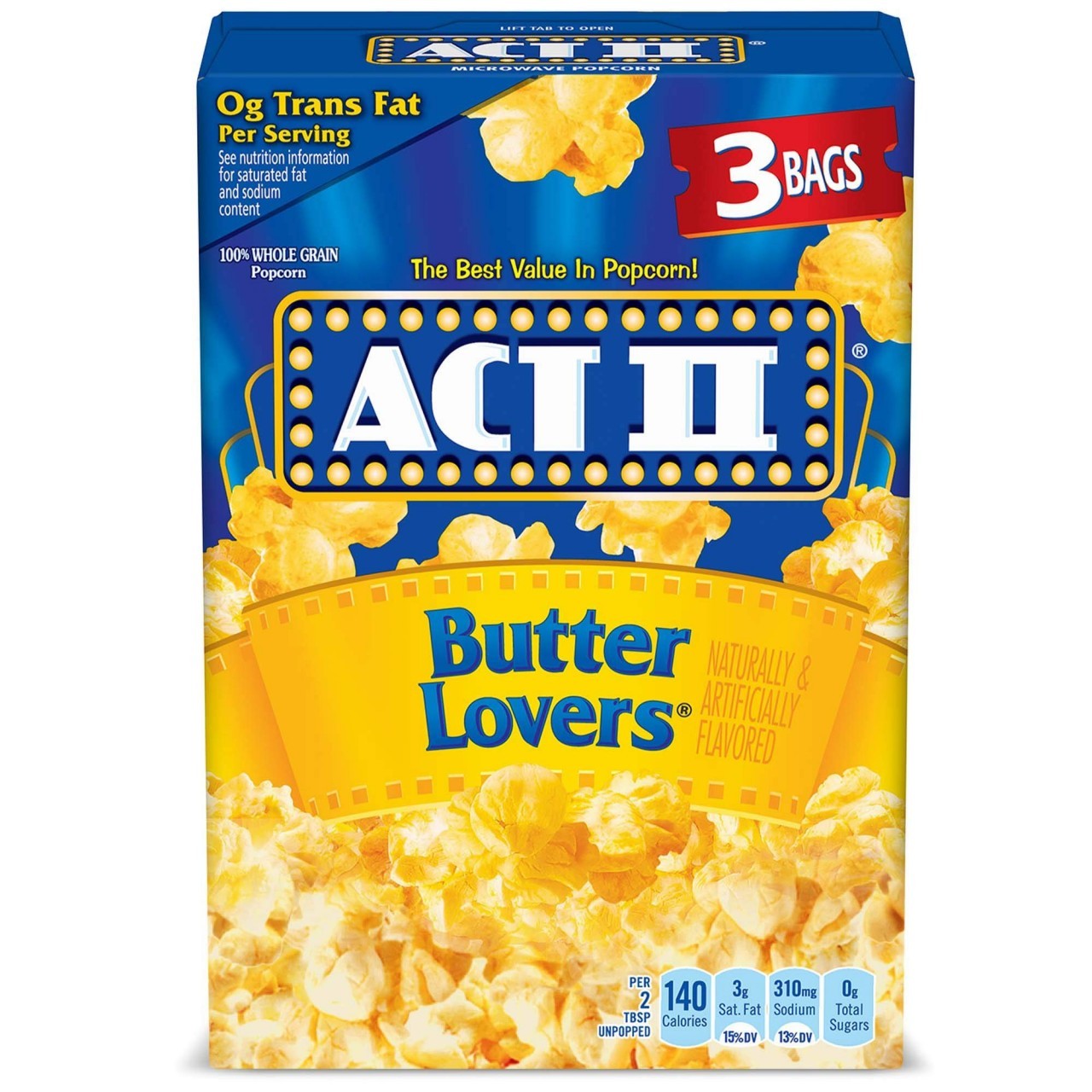 ACT II POPCORN BUTTER LOVERS 234g