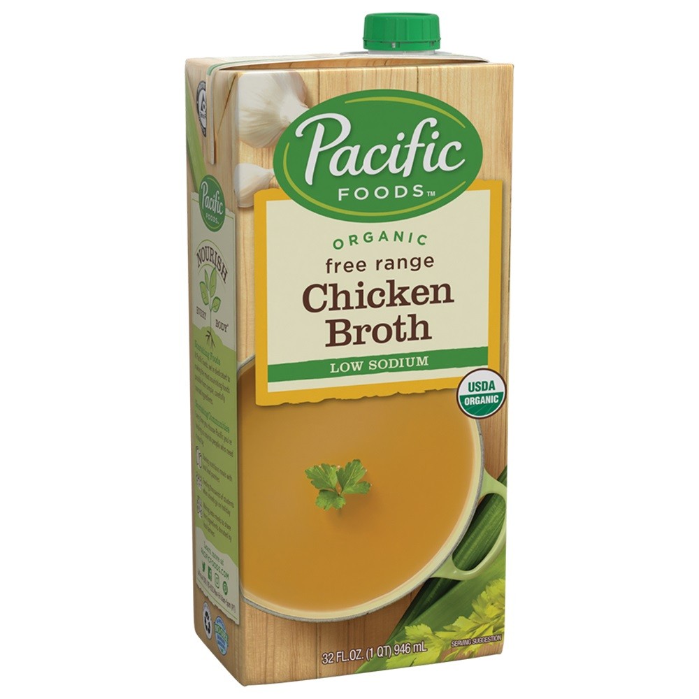PACIFIC BROTH CHICKEN LOW SODIUM 32oz